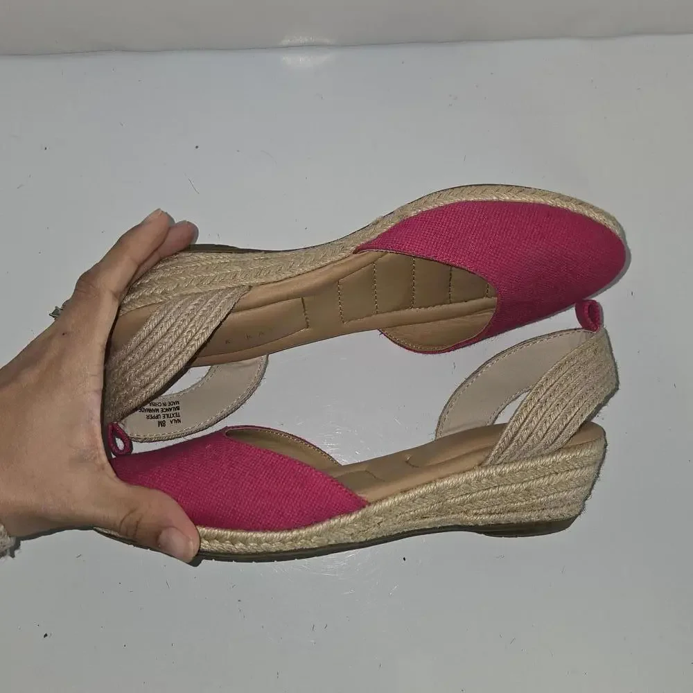 0291 Kelly &‎ Katie NALA Ankle Strap Closed Toe Sandals Pink Size 8M